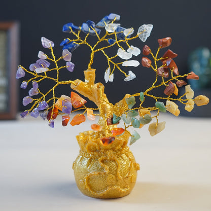 Golden Pot Tree-7 chakra-80 Beads-Maitri Export | Crystals Store