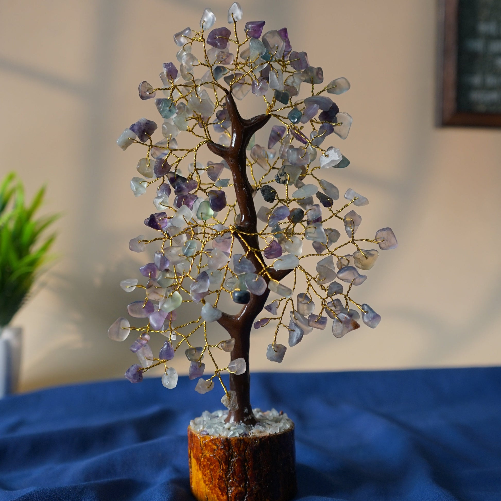 200 beads crystal stone tree-Multi Flourite-Maitri Export | Crystals Store