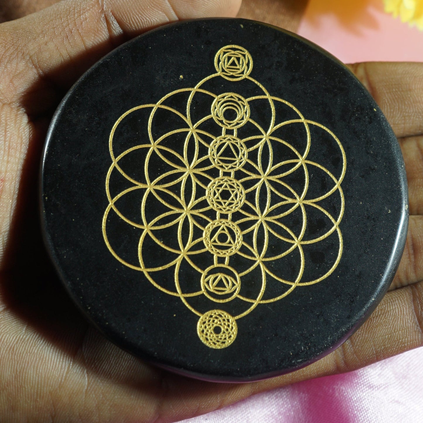 Black 3 Inch Carving Plate