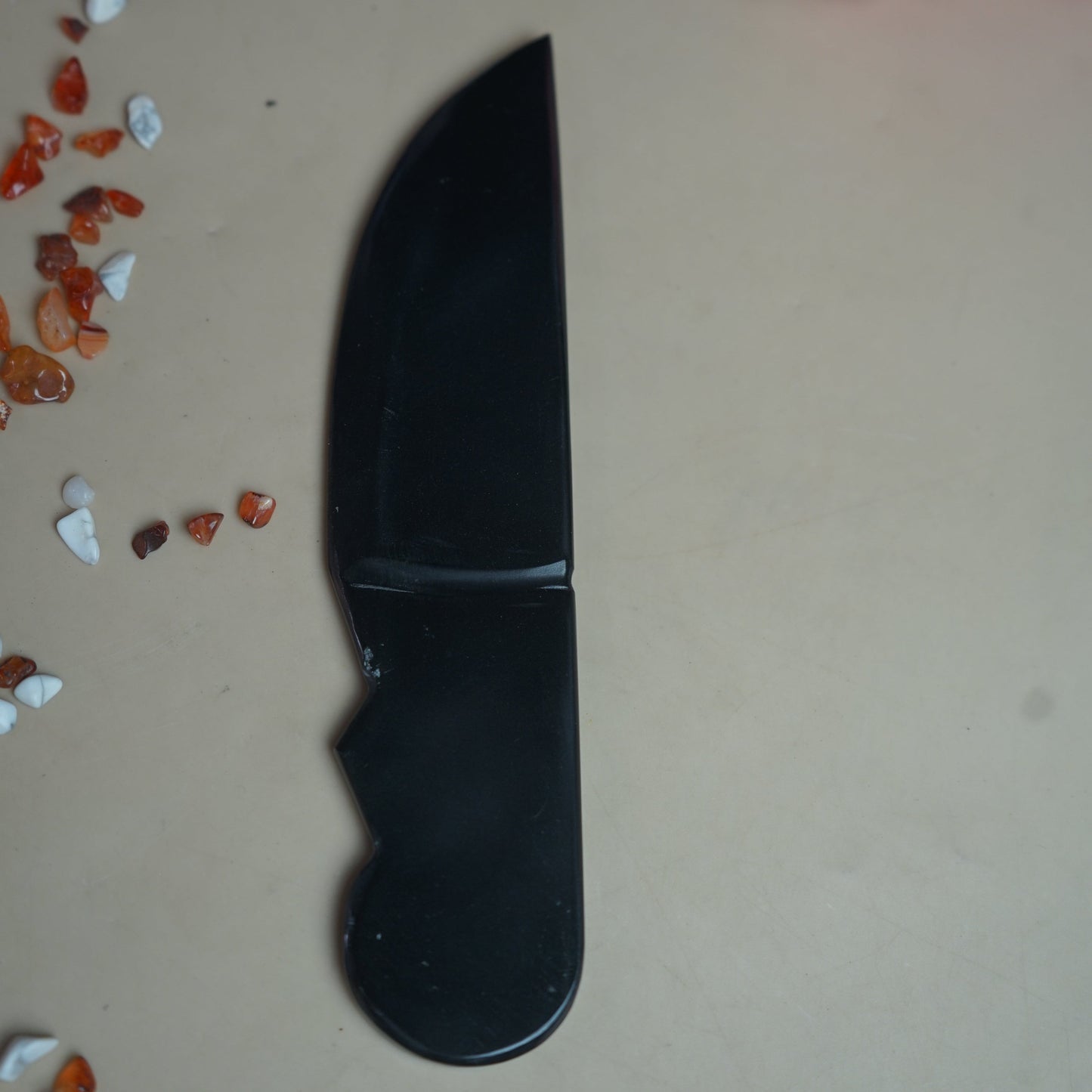 Selenite / black / opalite 6 Inch Knife-Maitri Export | Crystals Store
