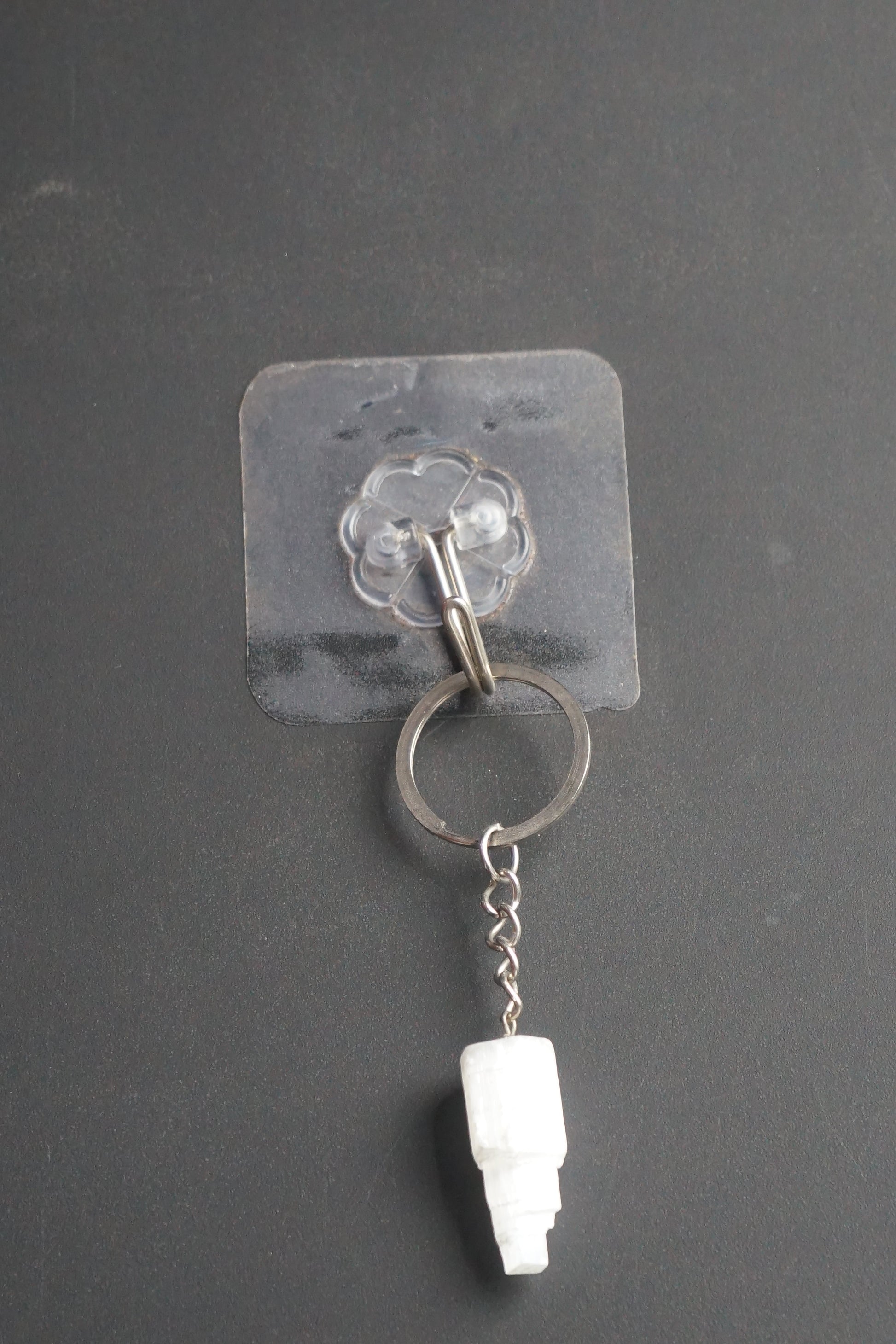 Selenite Morocco Mountain Keychain-Maitri Export | Crystals Store
