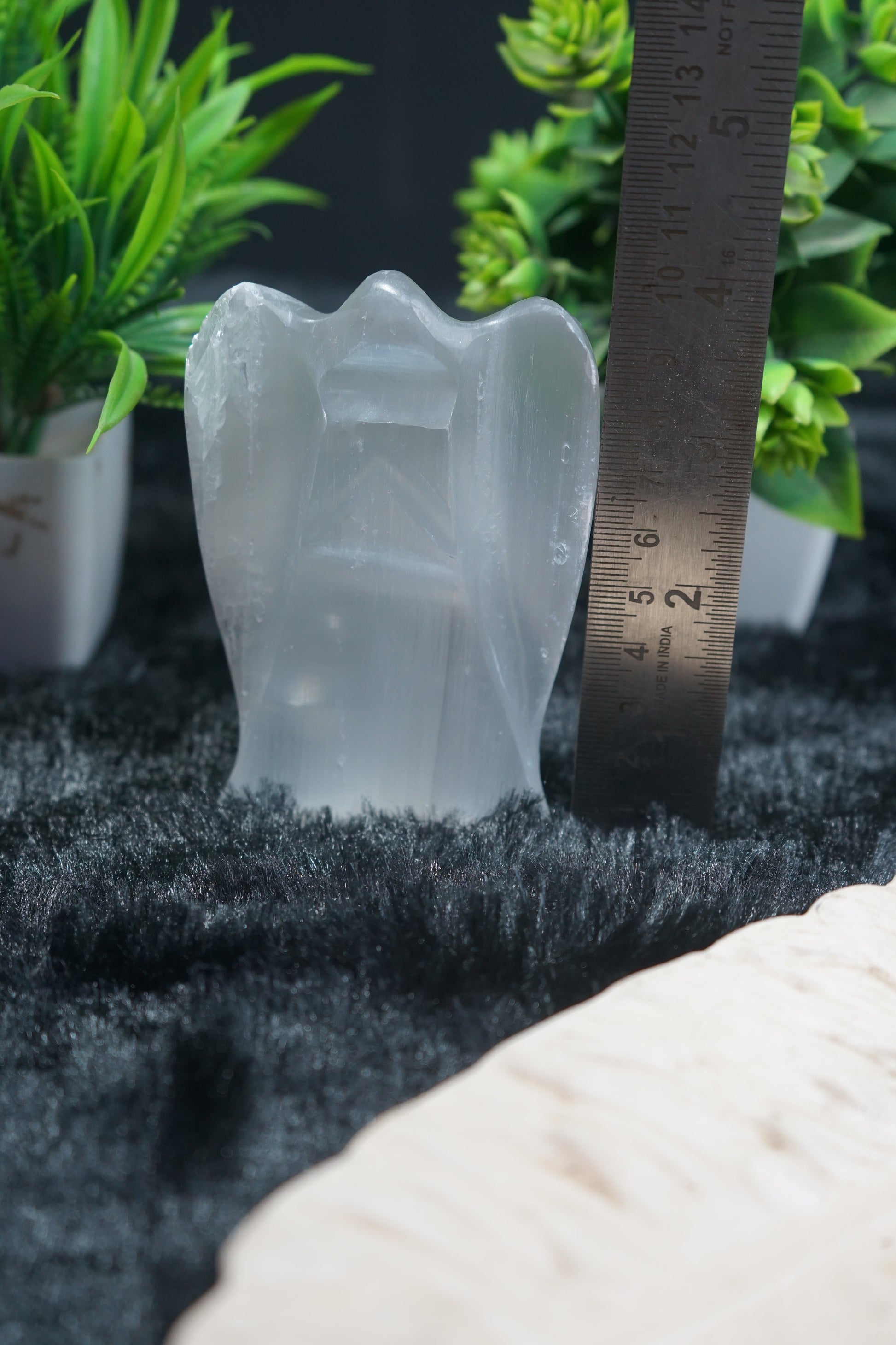Selenite angel from Morocco-4 inch-Maitri Export | Crystals Store