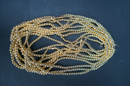 6mm loose round crystal beads strand / line-Golden Pyrite-Maitri Export | Crystals Store
