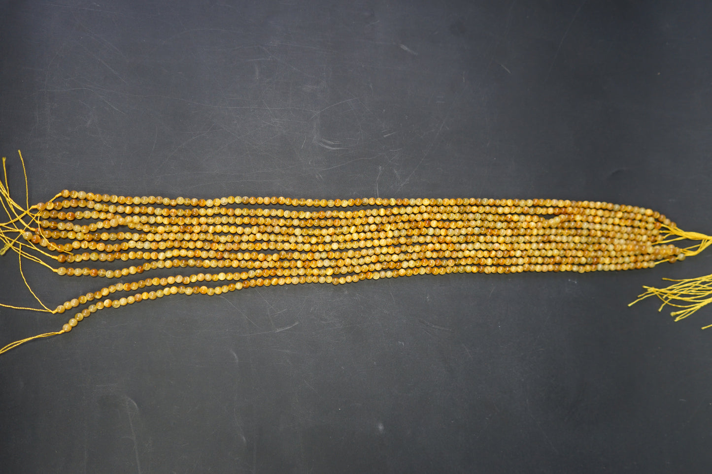 6mm loose round crystal beads strand / line-Yellow Cat Eye-Maitri Export | Crystals Store