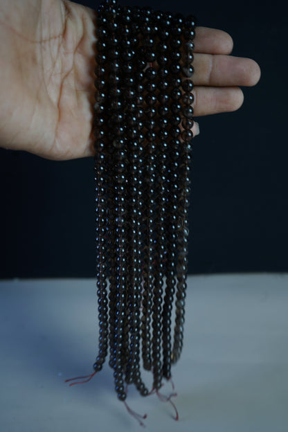 6mm loose round crystal beads strand / line-Smokey-Maitri Export | Crystals Store