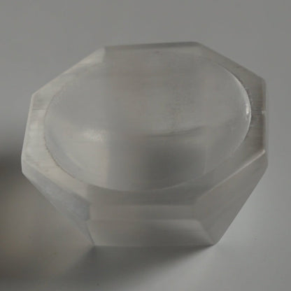 Selenite 2 inch bowl octagon shape-Maitri Export | Crystals Store
