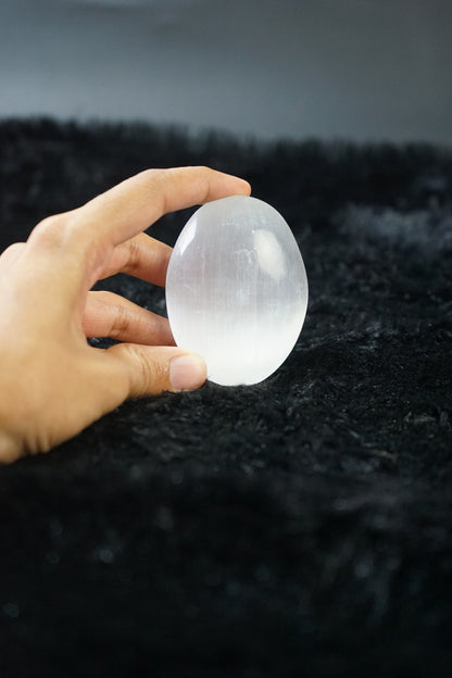 Selenite Morocco Palmstone-Maitri Export | Crystals Store