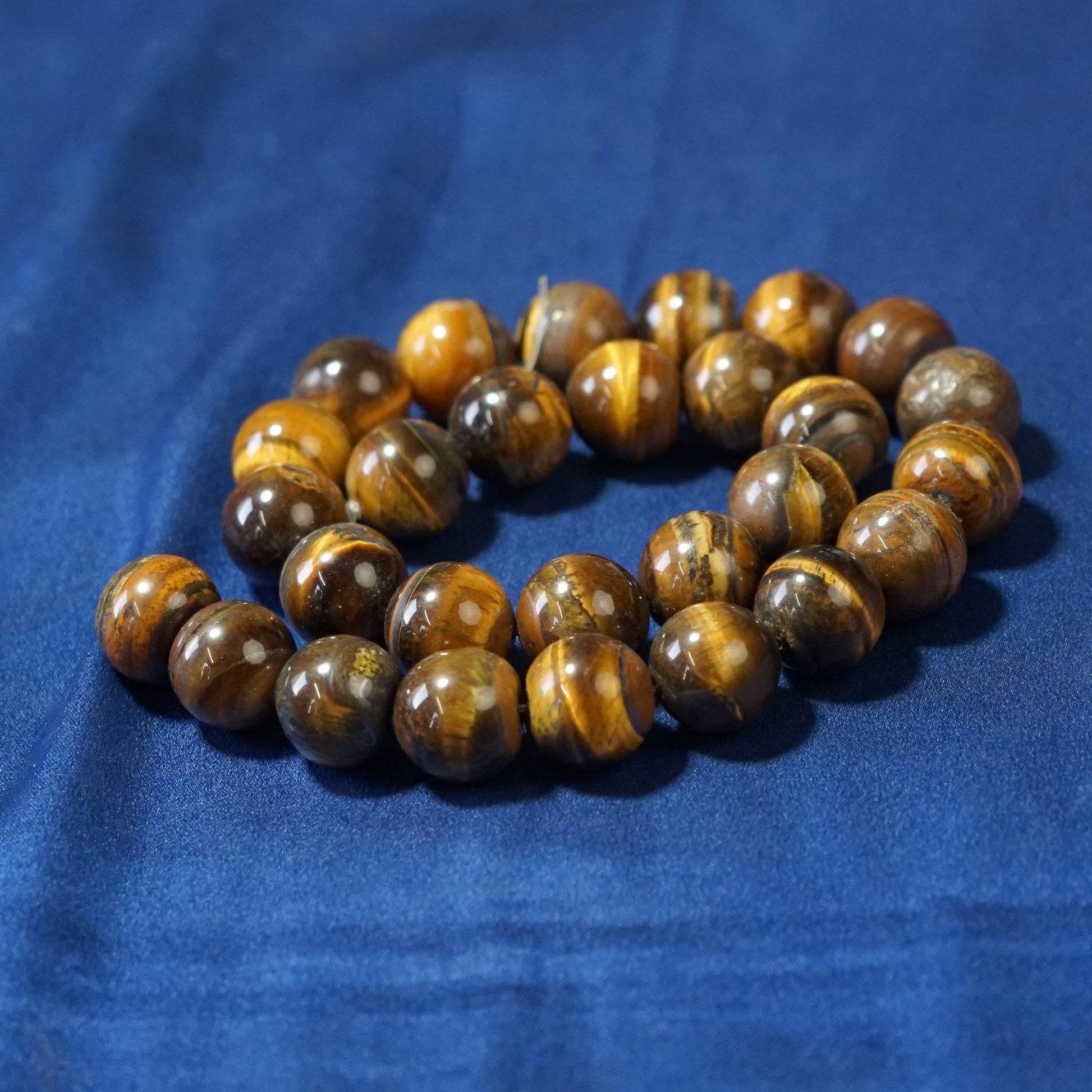 Tiger eye 14mm Line-Maitri Export | Crystals Store