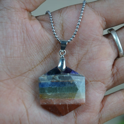 David Star Pendant(25mm)-7 chakra-Maitri Export | Crystals Store