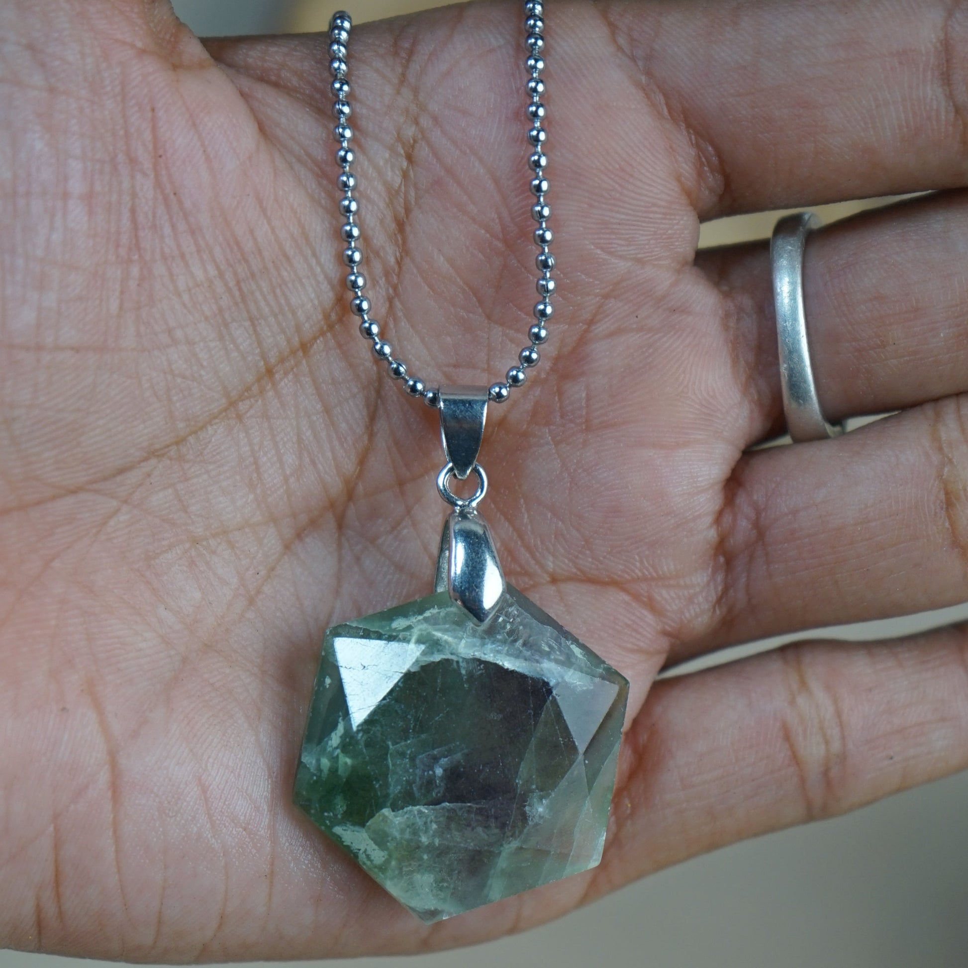 David Star Pendant(25mm)-Multi fluorite-Maitri Export | Crystals Store