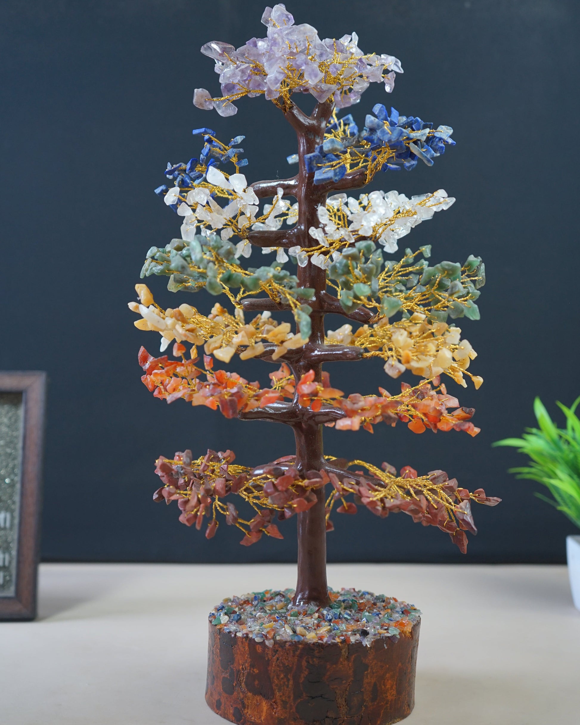 1000 beads crystal healing tree-7 chakra-Maitri Export | Crystals Store