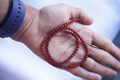 4mm loose crystal beads strands / line / String-Red Onyx-Maitri Export | Crystals Store