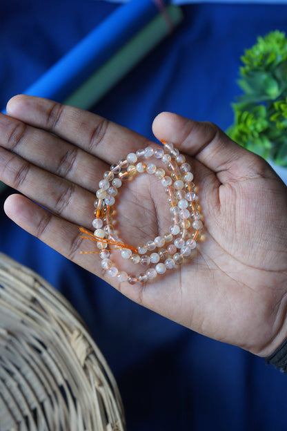 4mm loose crystal beads strands / line / String-Citrine Natural-Maitri Export | Crystals Store