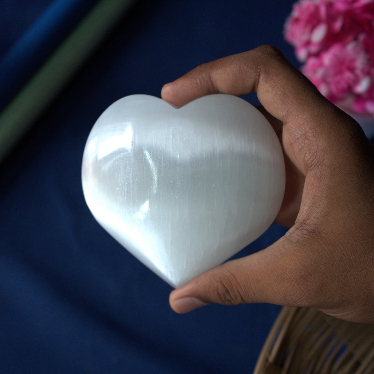 Selenite heart from morocco-4 inch-Maitri Export | Crystals Store