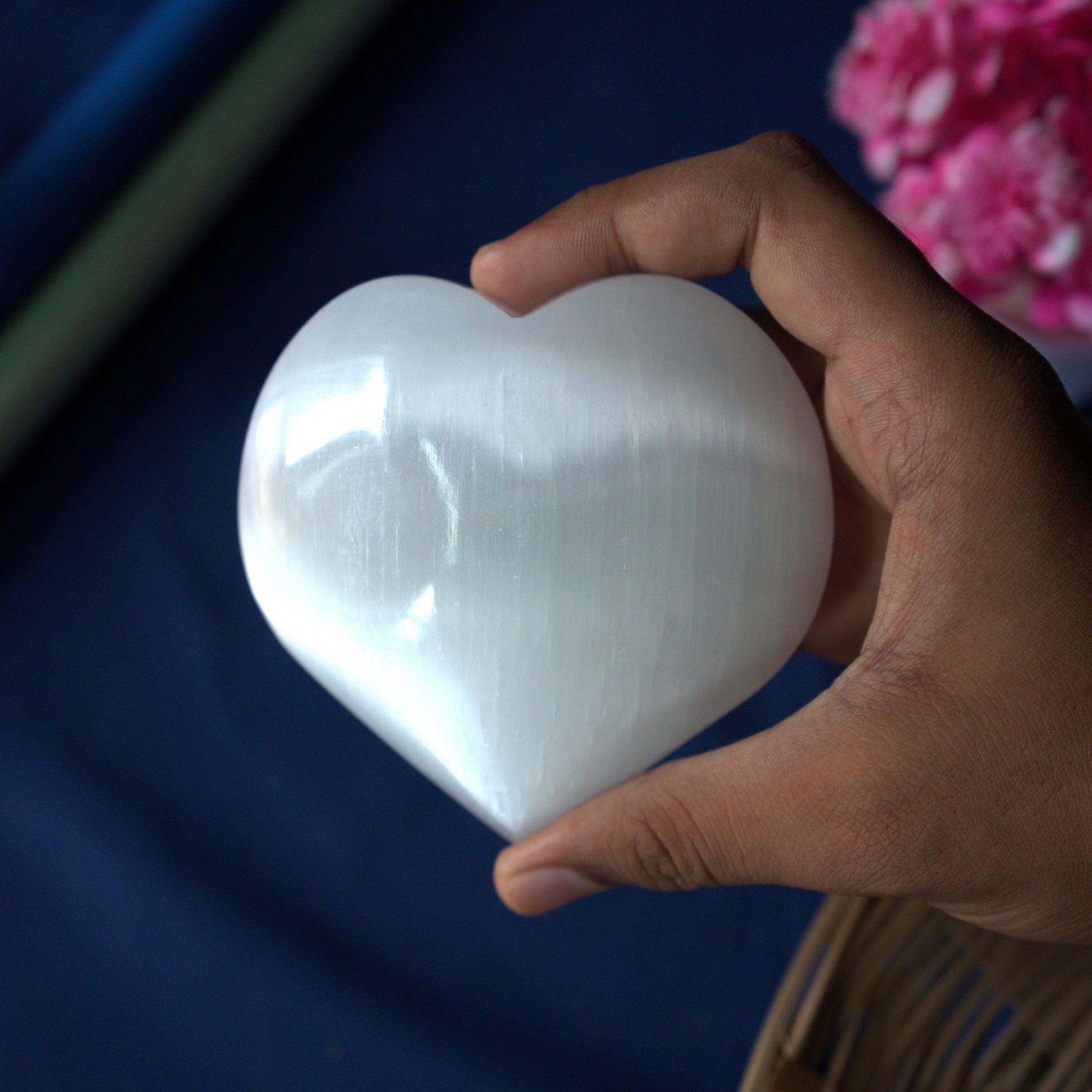 Selenite heart from morocco-4 inch-Maitri Export | Crystals Store