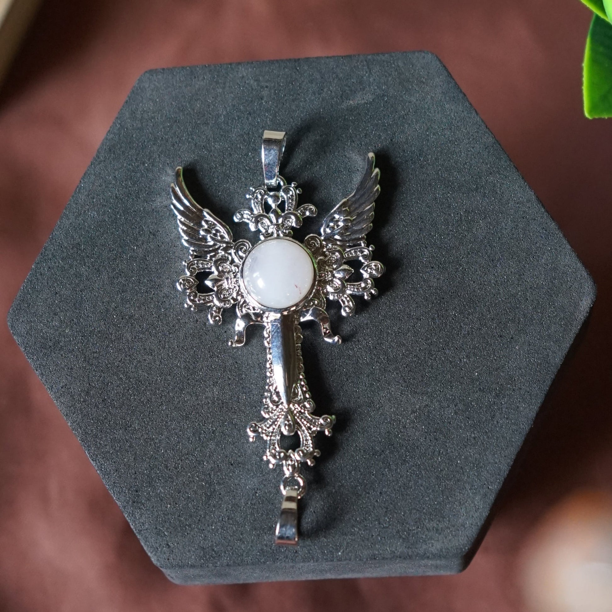 Archangel Gabriel Wings Pendant-Rose-Maitri Export | Crystals Store