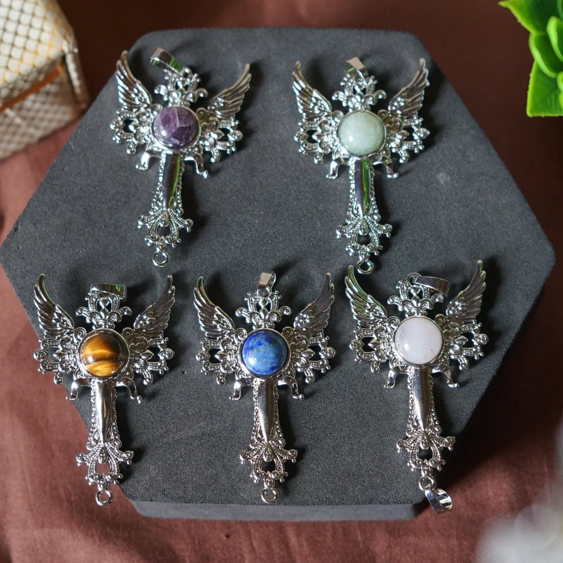 Archangel Gabriel Wings Pendant-Maitri Export | Crystals Store