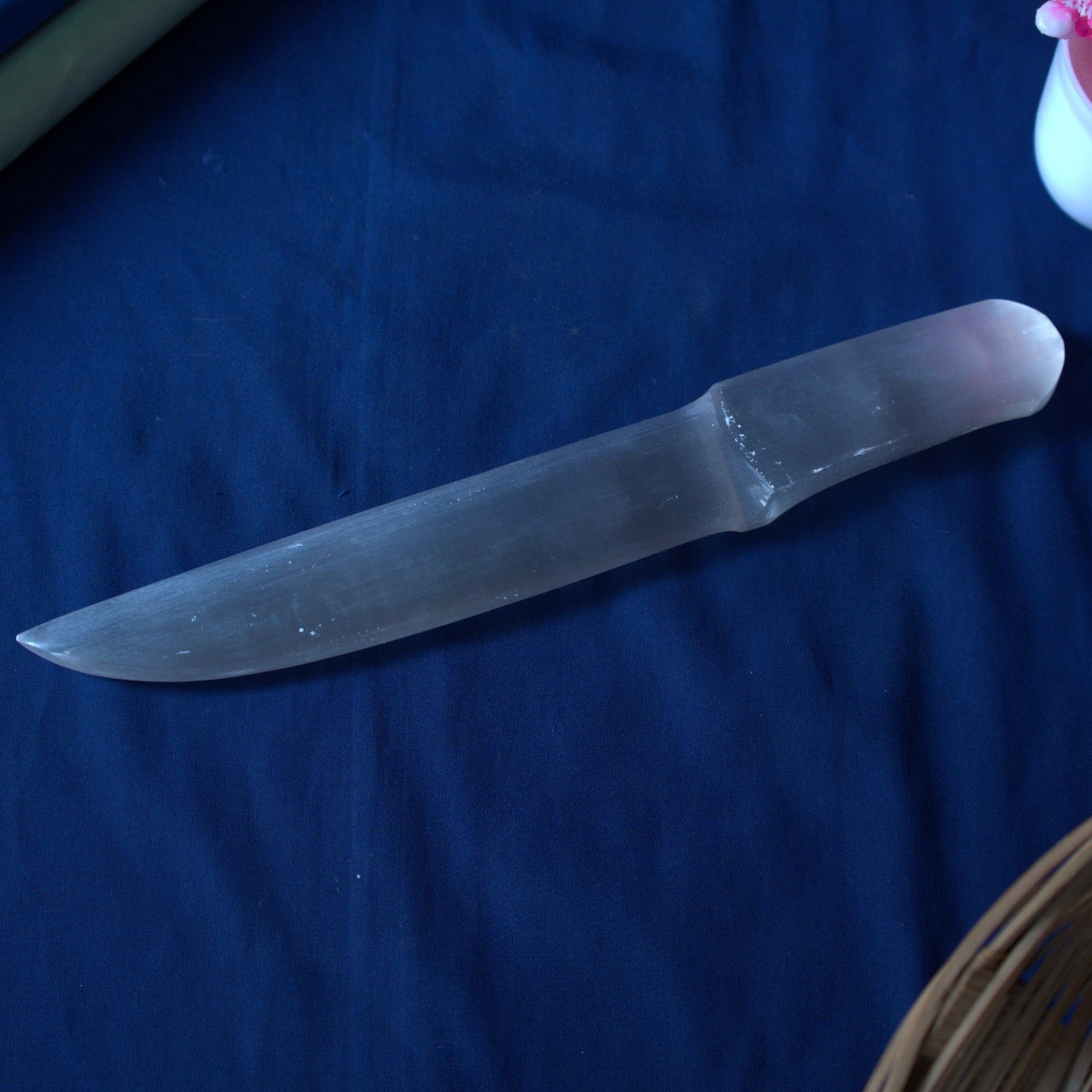 Selenite Morocco Knife -11 Inch-Maitri Export | Crystals Store