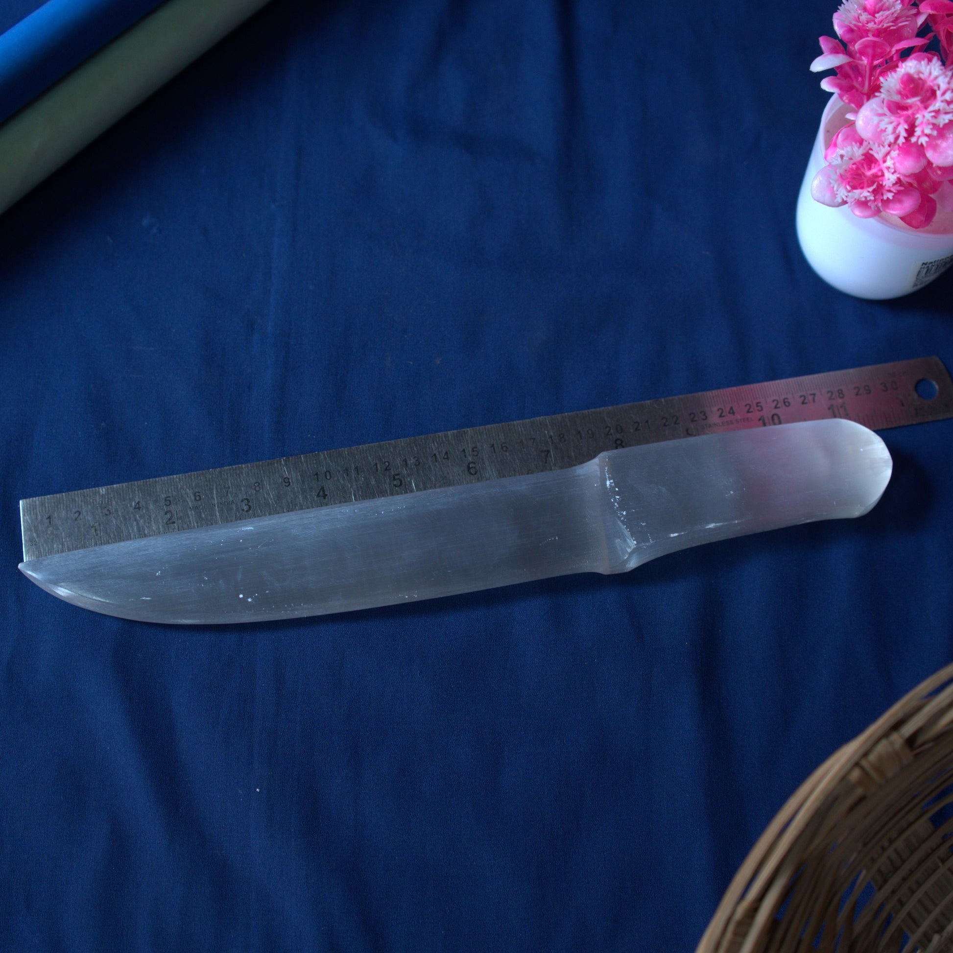 Selenite Morocco Knife -11 Inch-Maitri Export | Crystals Store
