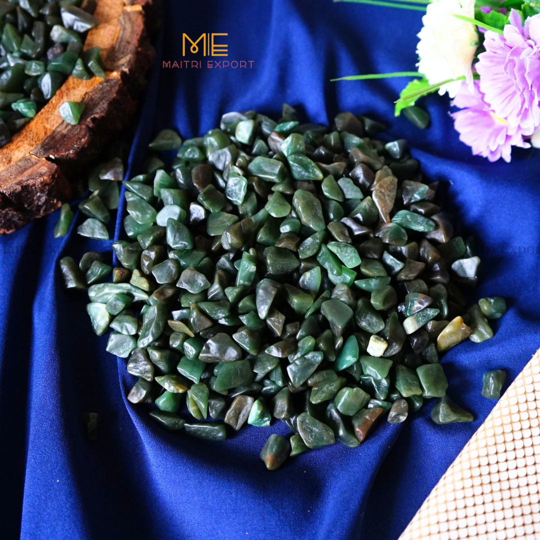 10mm Chips-Green jade-250gm-Maitri Export | Crystals Store