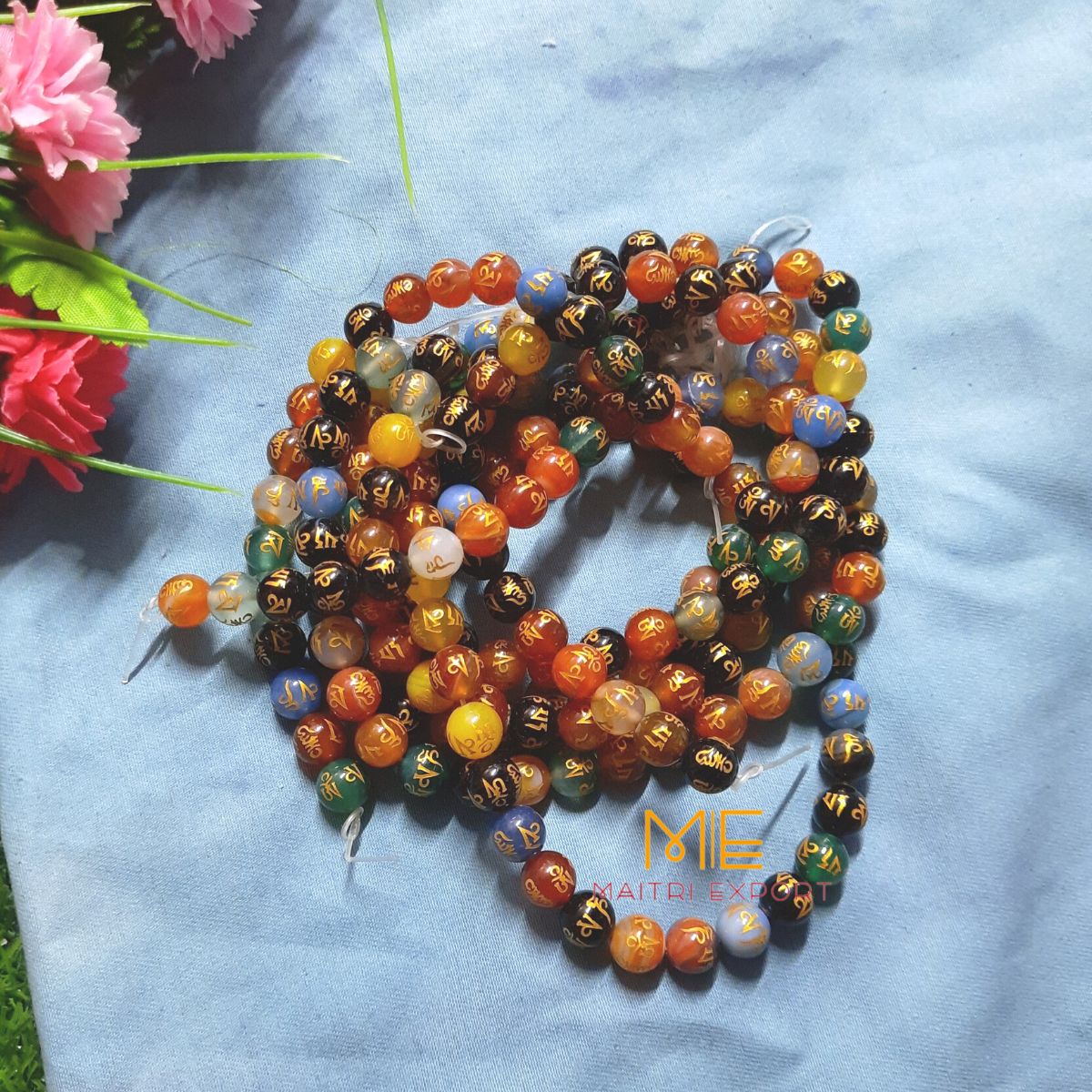 10mm loose crystal beads Line-Om Mani Multi-Maitri Export | Crystals Store