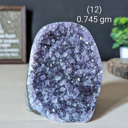 Amethyst geode-12 - 745 gm-Maitri Export | Crystals Store