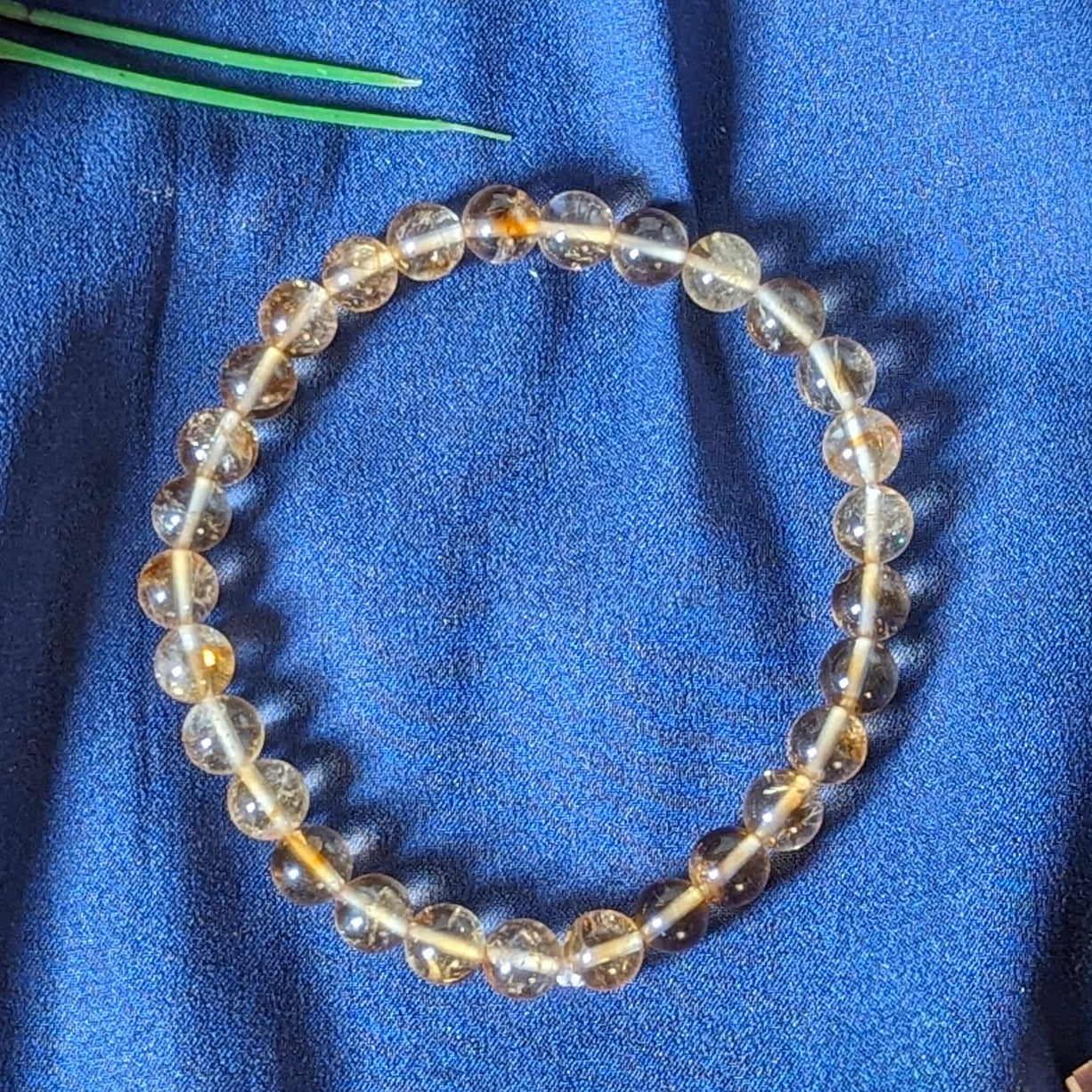 6mm round bead Stretchable crystal bracelets-Citrine Star-Maitri Export | Crystals Store