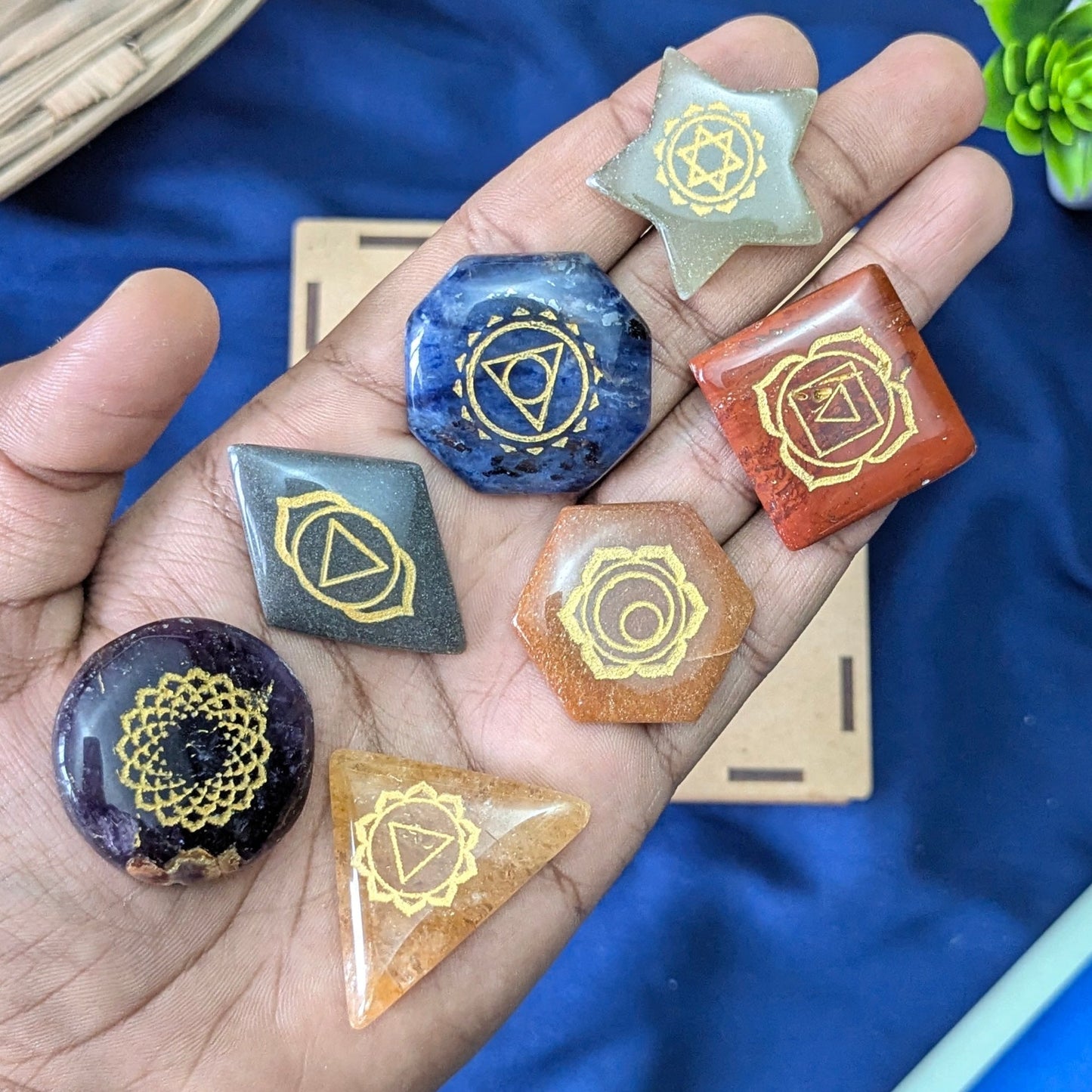 7 Chakra Geometry Set-Maitri Export | Crystals Store
