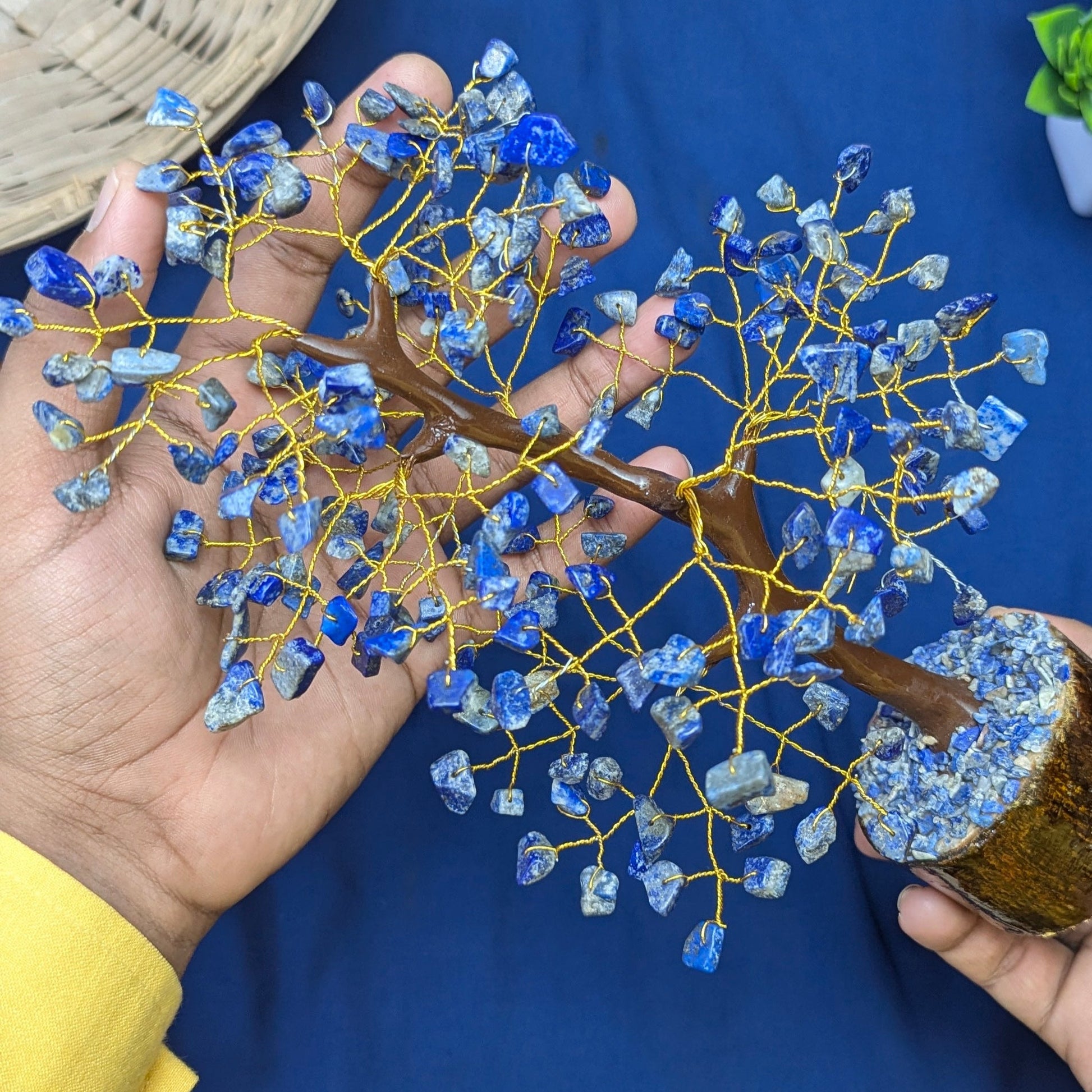 200 beads crystal stone tree-Lapis-Maitri Export | Crystals Store