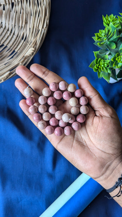10mm loose crystal beads Line-Rhodochrosite-Maitri Export | Crystals Store