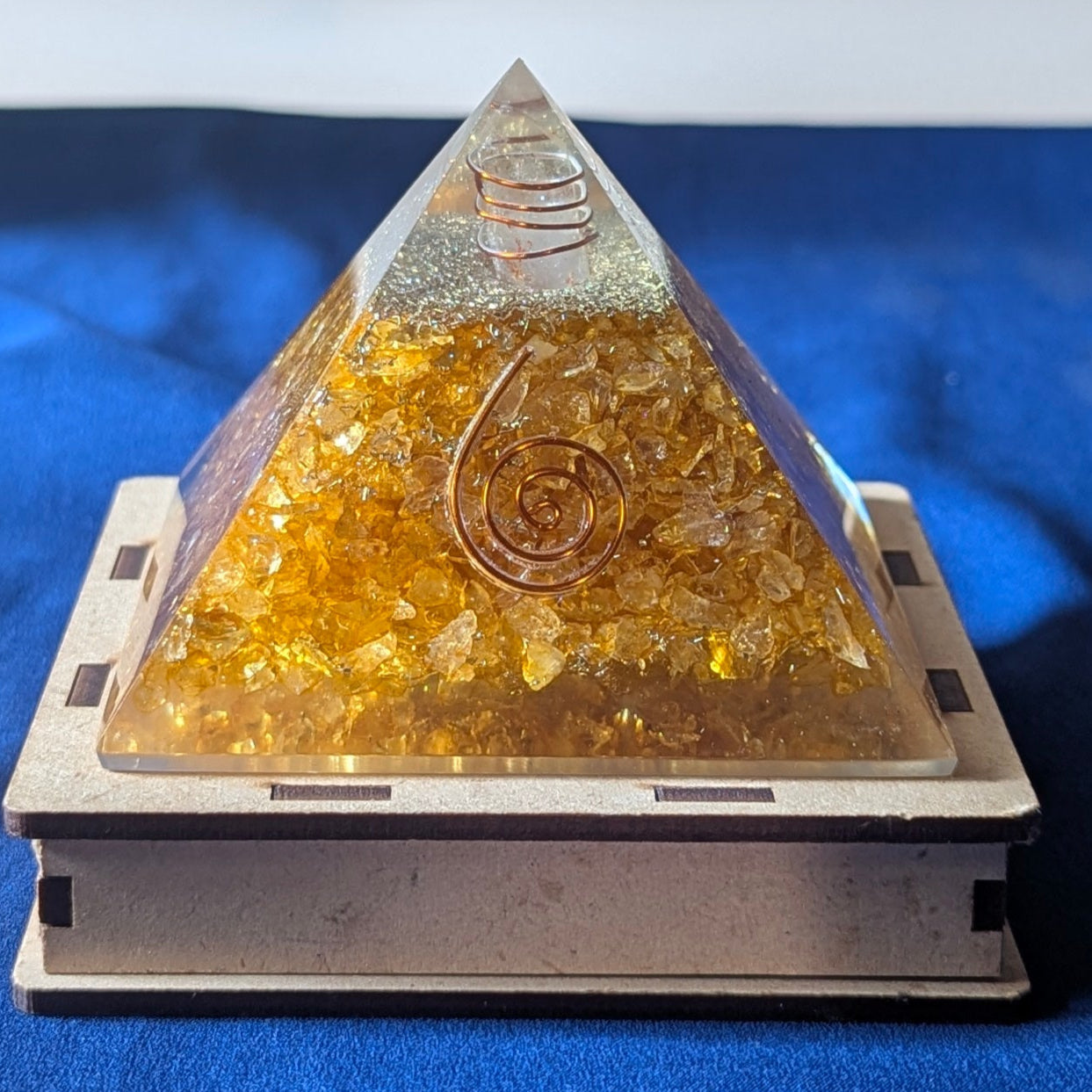 Single stone orgone pyramids-Citrine-Maitri Export | Crystals Store