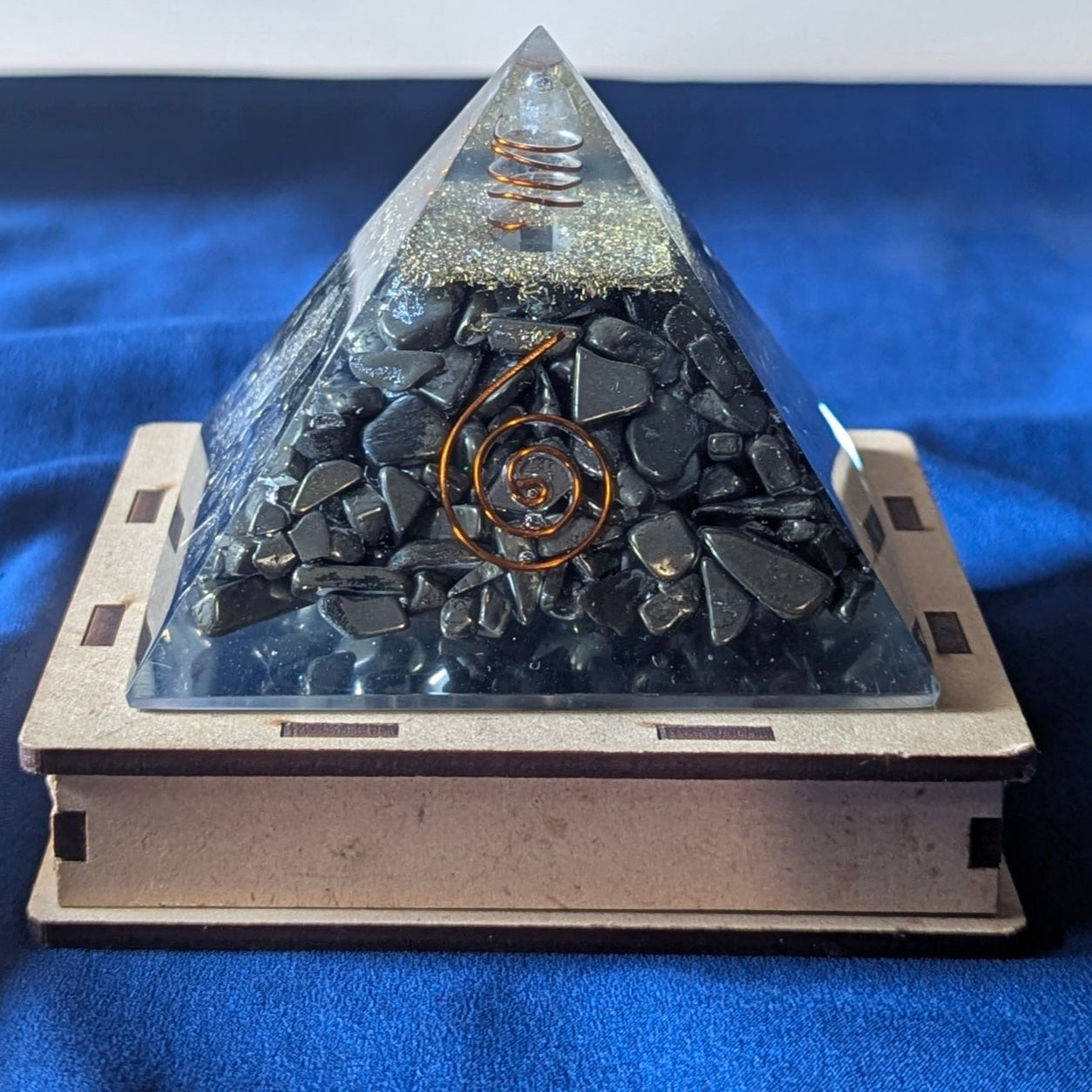 Single stone orgone pyramids-Pyrite-Maitri Export | Crystals Store