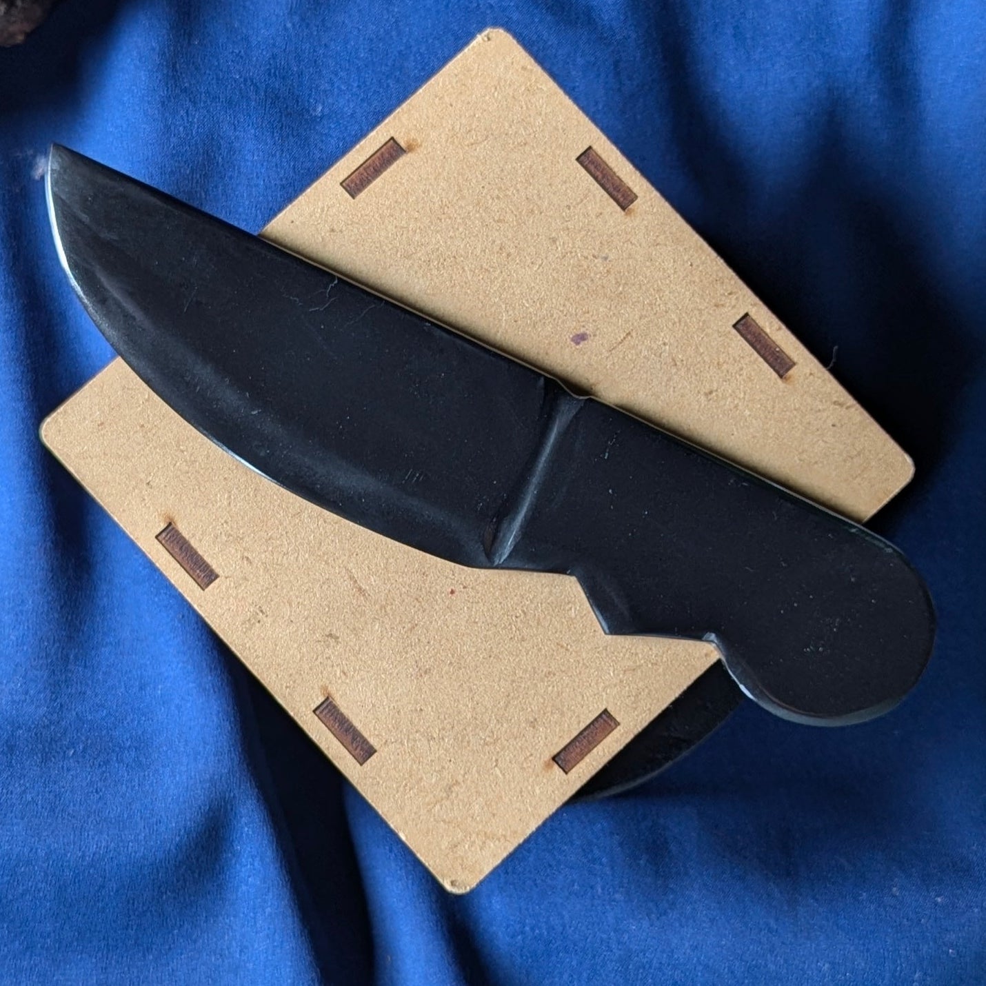 black agate / selenite Knife-Black Agate-6 Inch-Maitri Export | Crystals Store