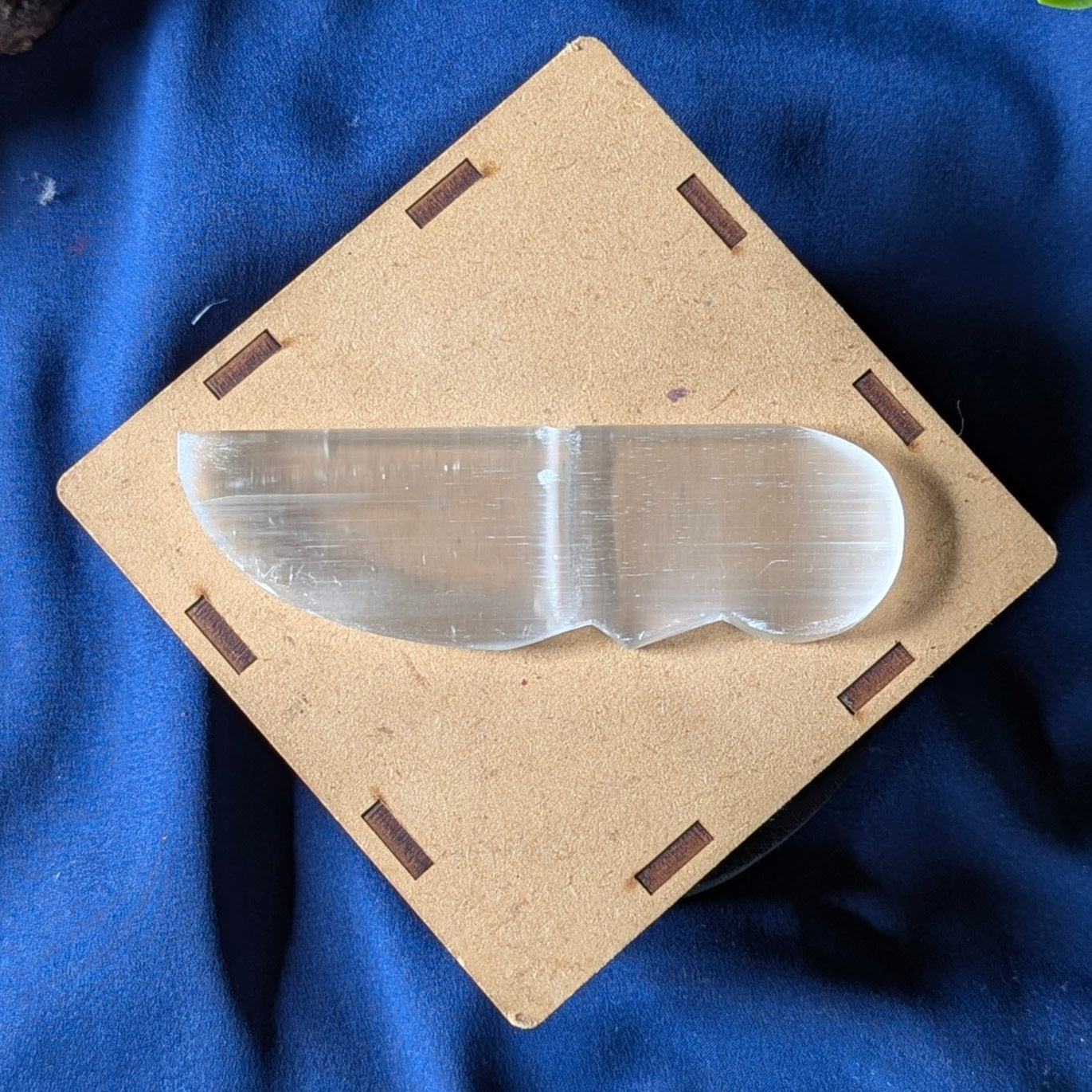 black agate / selenite Knife-Selenite-3 Inch-Maitri Export | Crystals Store