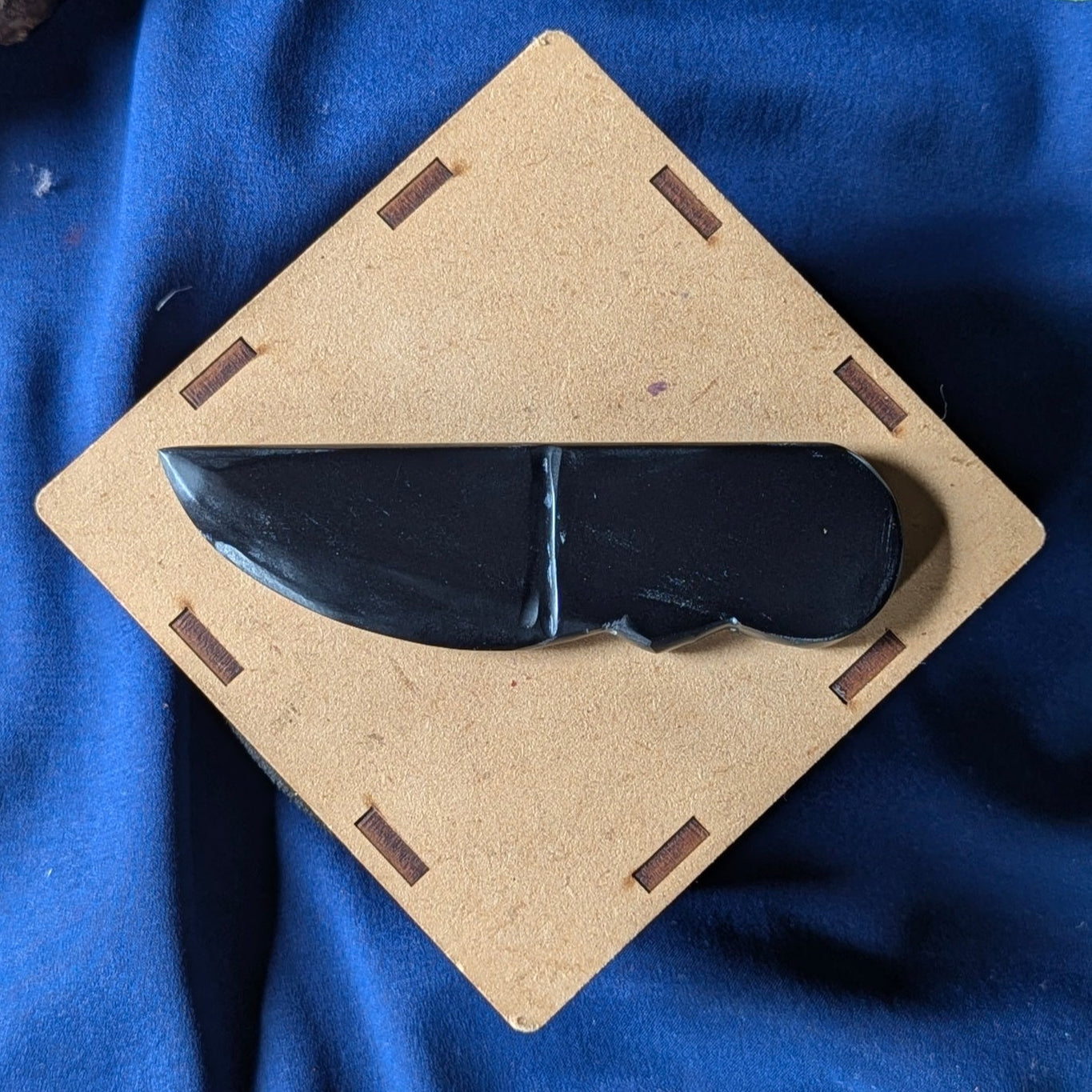 black agate / selenite Knife-Black Agate-3 Inch-Maitri Export | Crystals Store