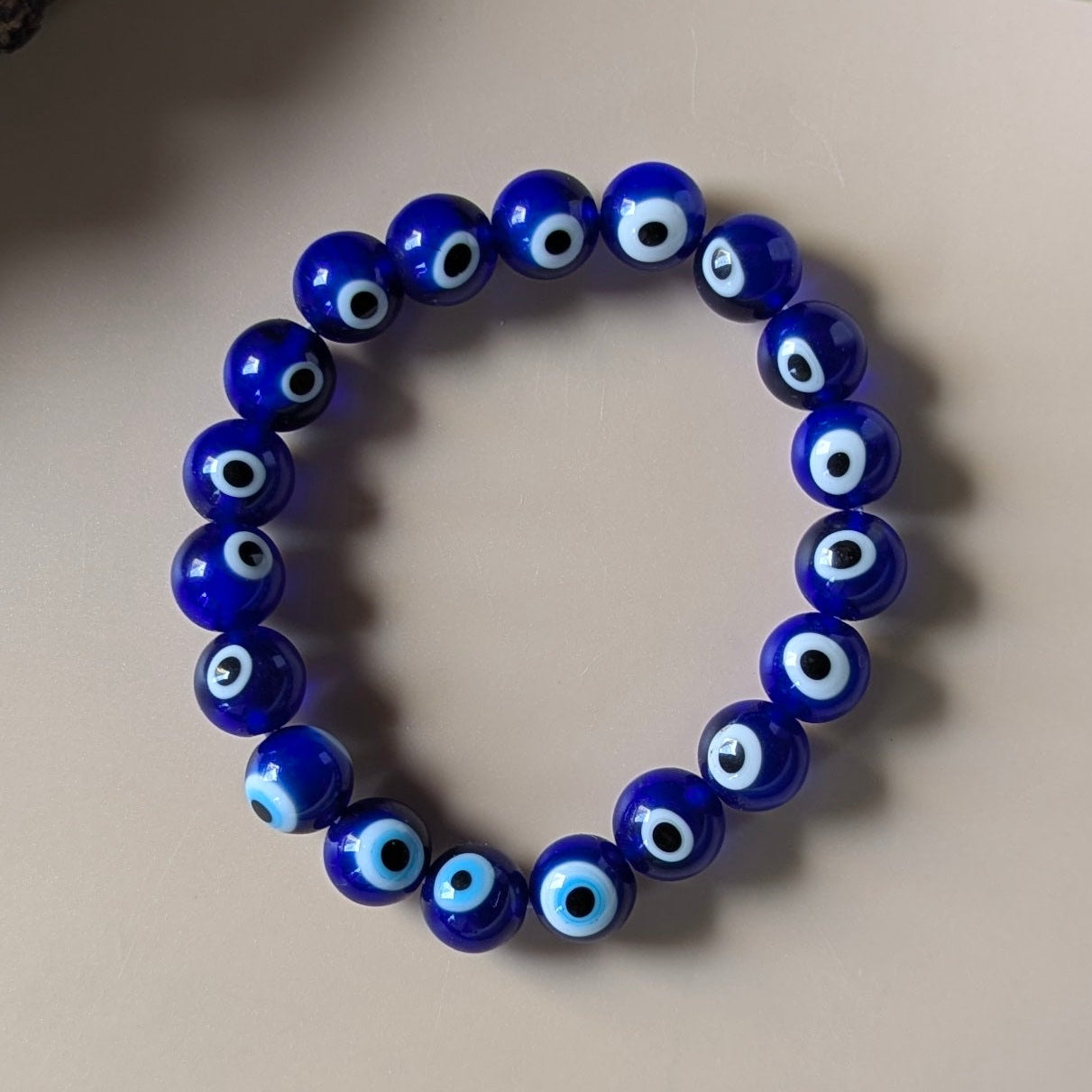 10mm round beads stretchable natural crystal bracelet.-Maitri Export | Crystals Store