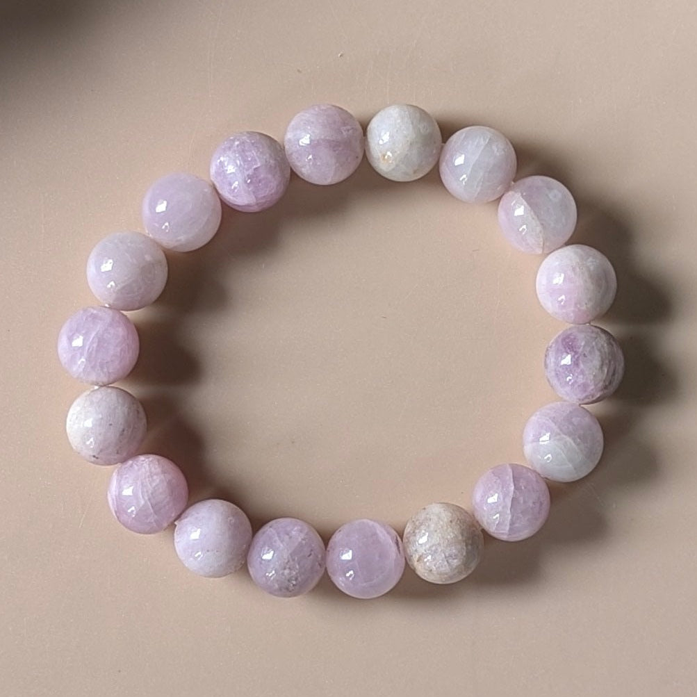 10mm round beads stretchable natural crystal bracelet.-Maitri Export | Crystals Store
