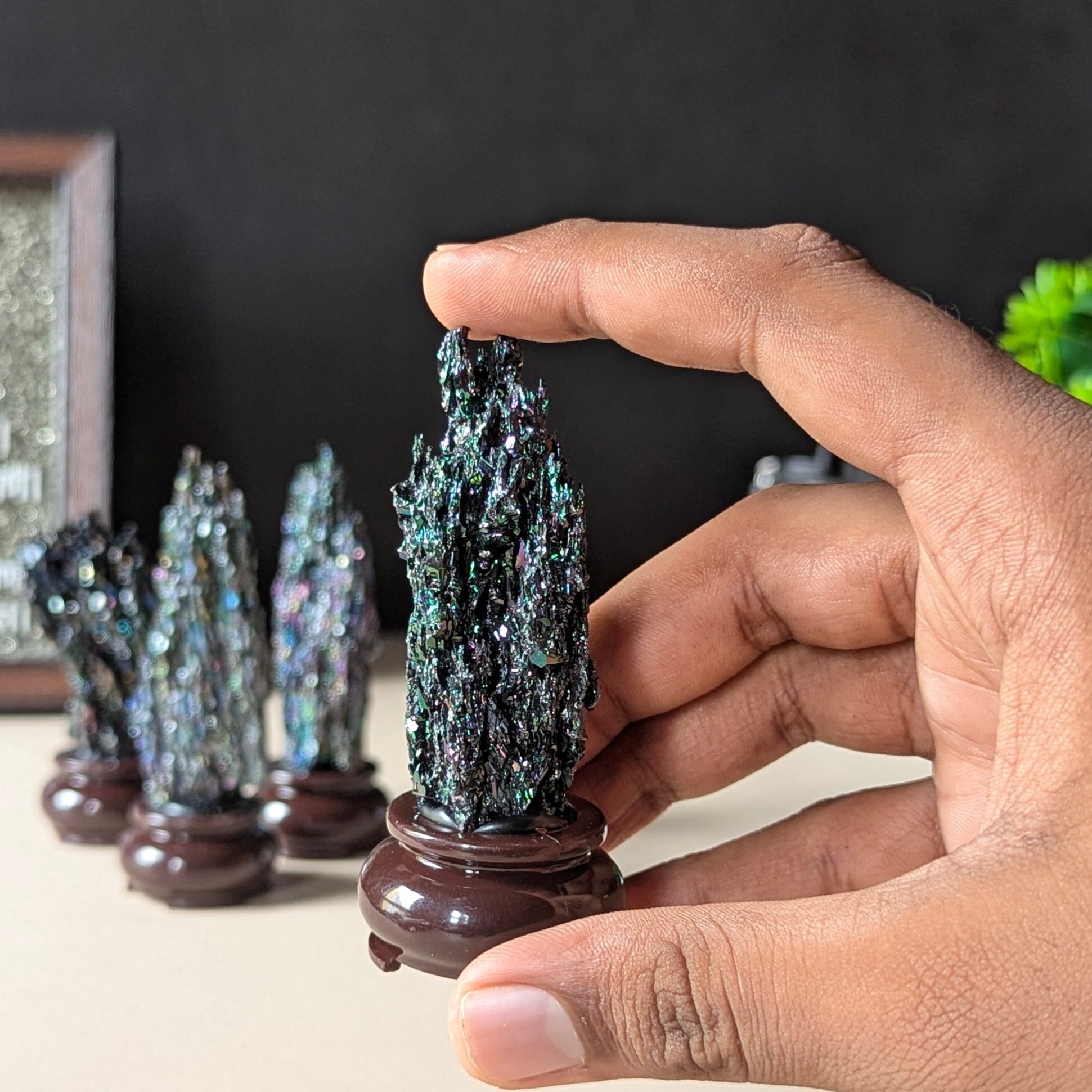 Carborundum stone with stand-Maitri Export | Crystals Store