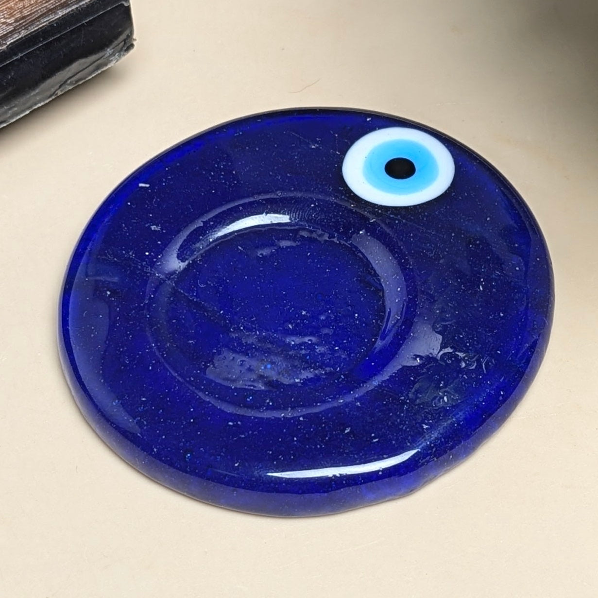 Evil Eye Candle Holder 2.5 Inch-Circle-Maitri Export | Crystals Store