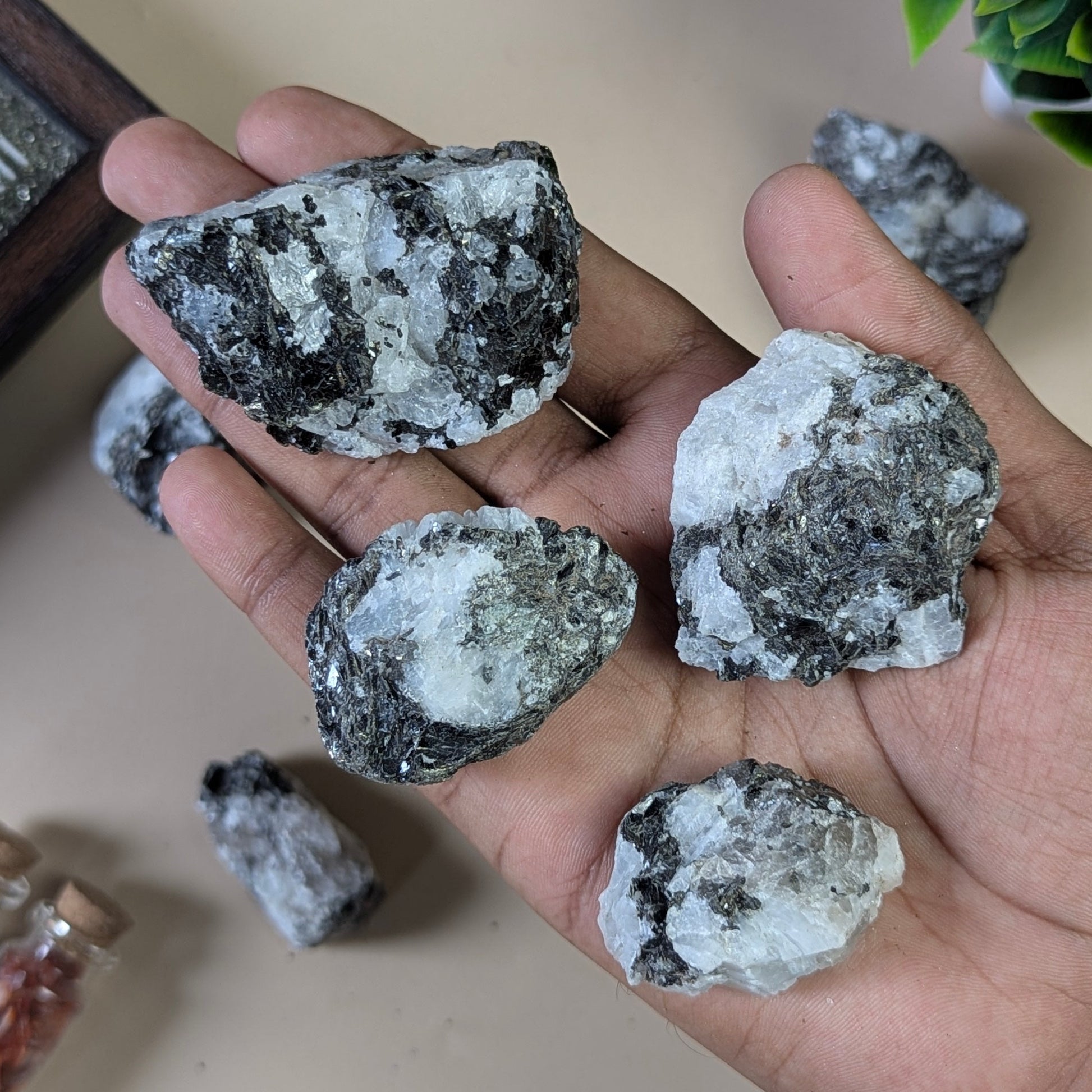 Rainbow moonstone rough / raw natural stone-250 gm-Maitri Export | Crystals Store