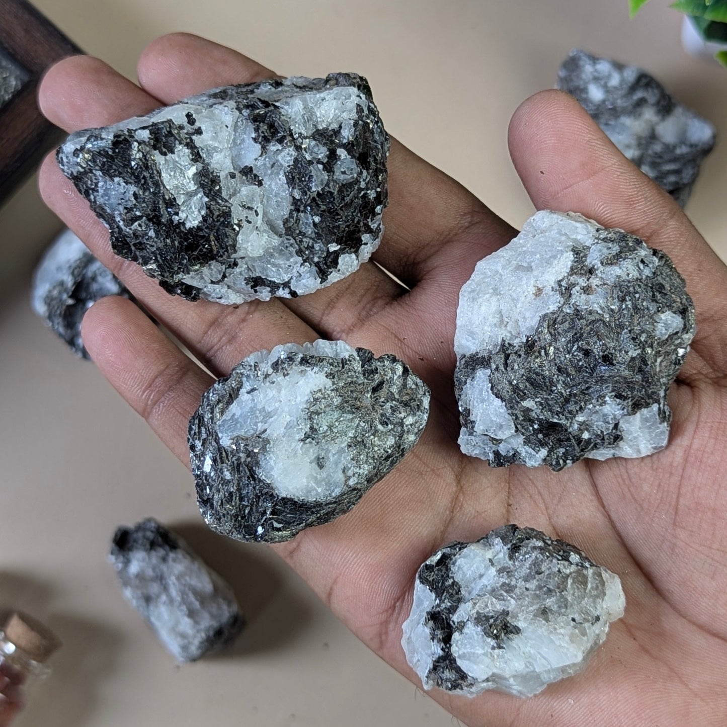 Rainbow moonstone rough / raw natural stone-1 kg-Maitri Export | Crystals Store