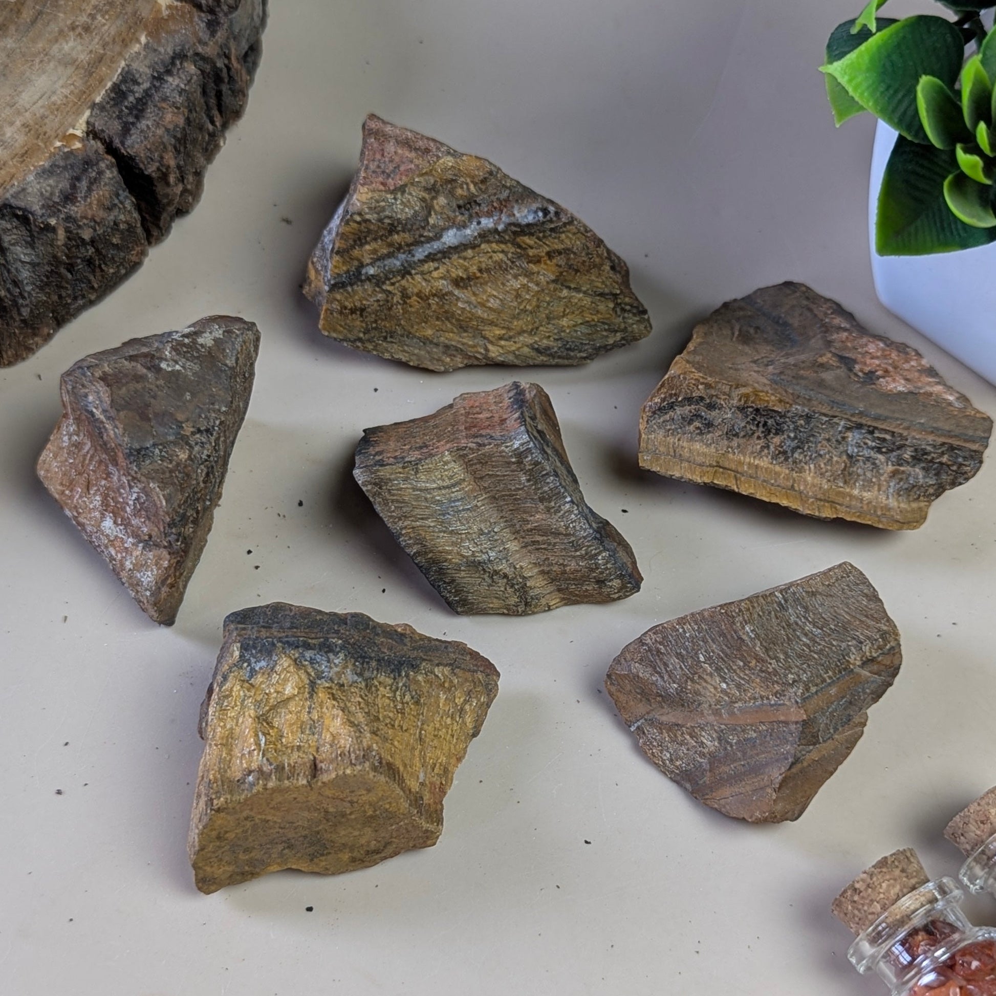 Tiger eye natural stone rough / raw-250 gm-Maitri Export | Crystals Store