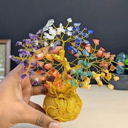 Golden Pot Tree-7 chakra-160 Beads-Maitri Export | Crystals Store