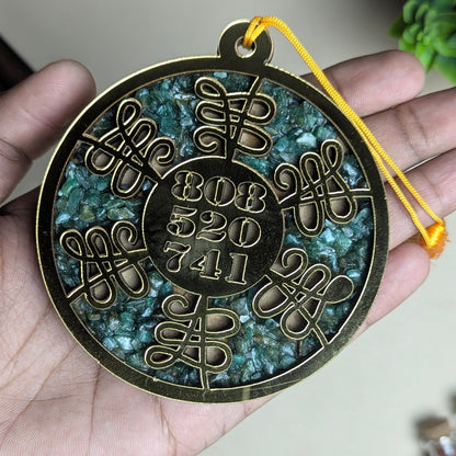 Green jade organ zibu symbol hanger-Maitri Export | Crystals Store