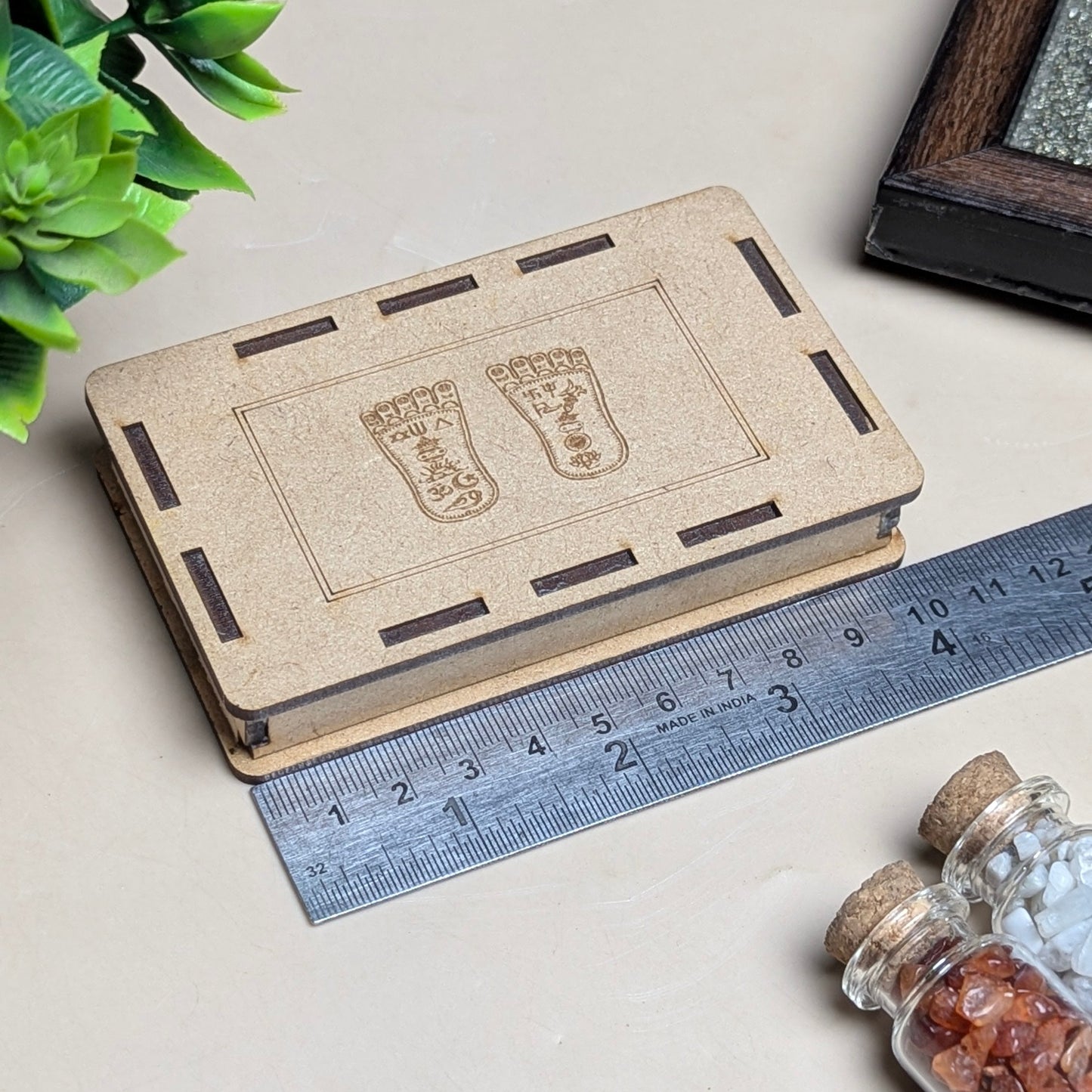 Charan paduka Box ( 2.5 × 4 )-Maitri Export | Crystals Store