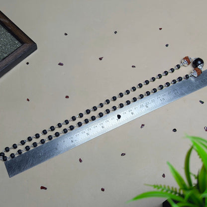 Karungali Rudhraksh Bead Cap Mala-Maitri Export | Crystals Store