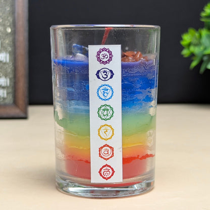 7 Chakra Candle Diya-Maitri Export | Crystals Store