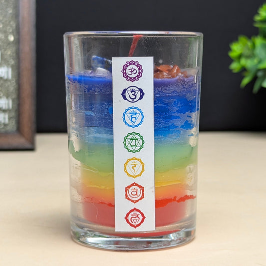 7 Chakra Candle Diya-Maitri Export | Crystals Store