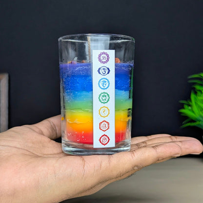 7 Chakra Candle Diya-Maitri Export | Crystals Store