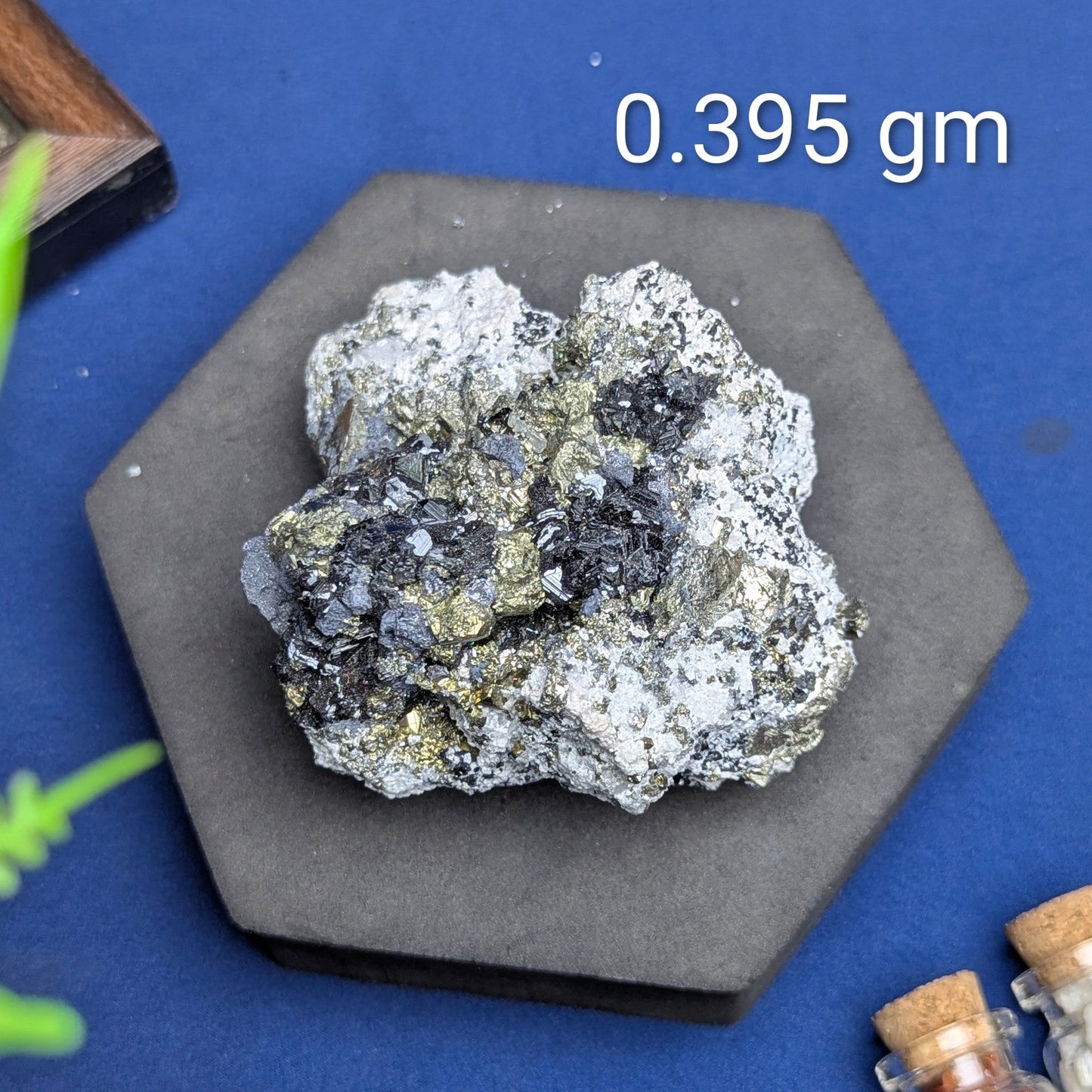 Pyrite Cluster Cubic With Quartz-3 - 0.395gm-Maitri Export | Crystals Store